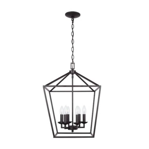 Home Decorators Collection Weyburn 6-Light Bronze Caged Chandelier - Picture 1 of 6